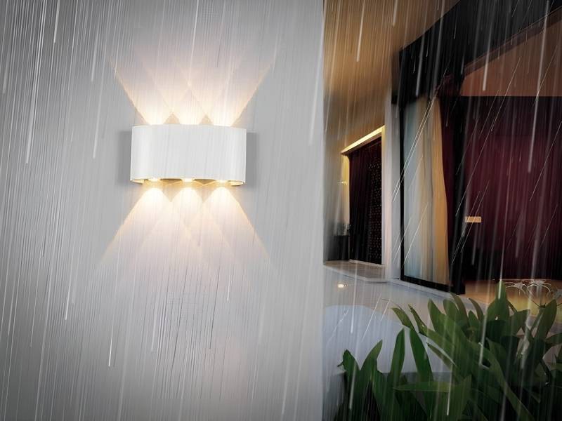 Applique murale LED étanche 6 W (6 x 1 W) blanc sable 3 000 K - vue 2