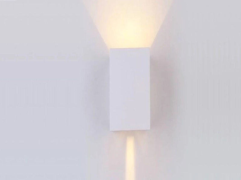 Applique murale rectangulaire à LED 12 W, blanc sable, double éclairage, 3 000 K, étanche - vue 2