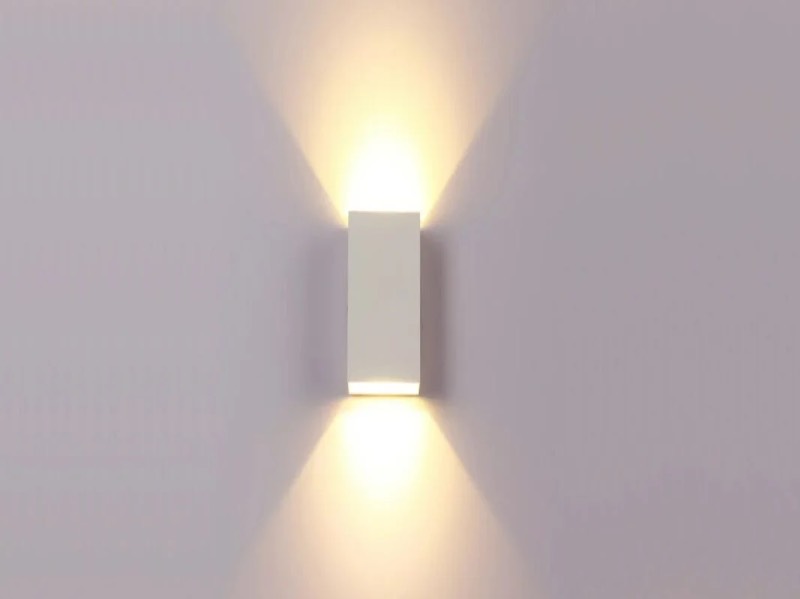 Applique murale rectangulaire à LED 12 W, blanc sable, double éclairage, 3 000 K, étanche - vue 3