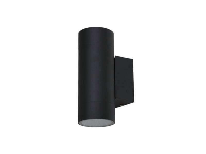 Applique murale Cylindre GU10 duo, couleur sable noir, étanche - vue 3