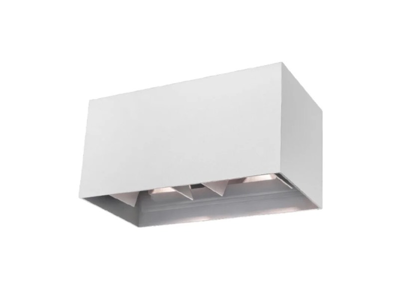 Applique murale 12w led rectangulaire blanche 