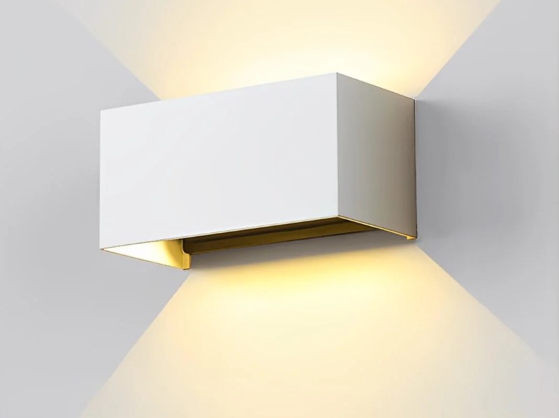 Applique murale 12w led rectangulaire blanche  - vue 2