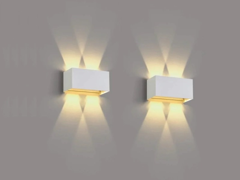 Applique murale 12w led rectangulaire blanche  - vue 3