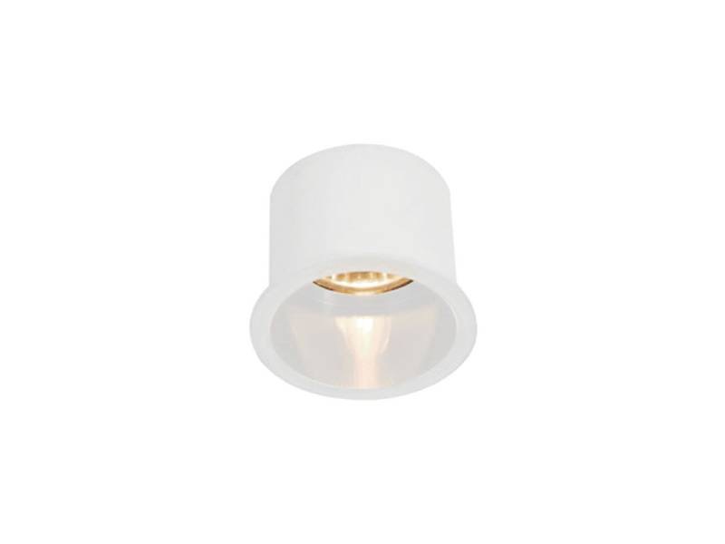Spot Luminaire encastré design GU10 cylindrique blanc sable avec douille - vue 2