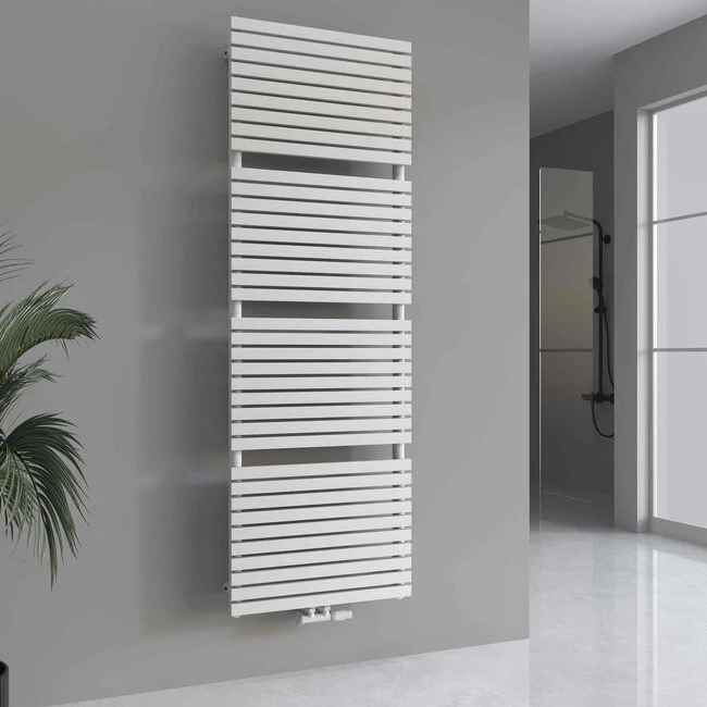 Sèche-serviette 1800x600 – 1800W – Chauffage central – Blanc – Radiatherm