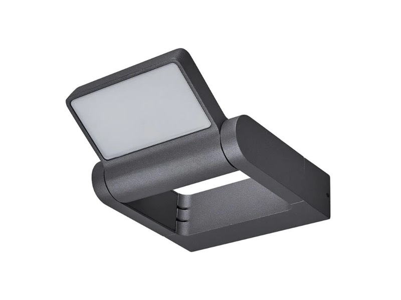 Applique murale LED 10 W rotative et étanche couleur sable noir