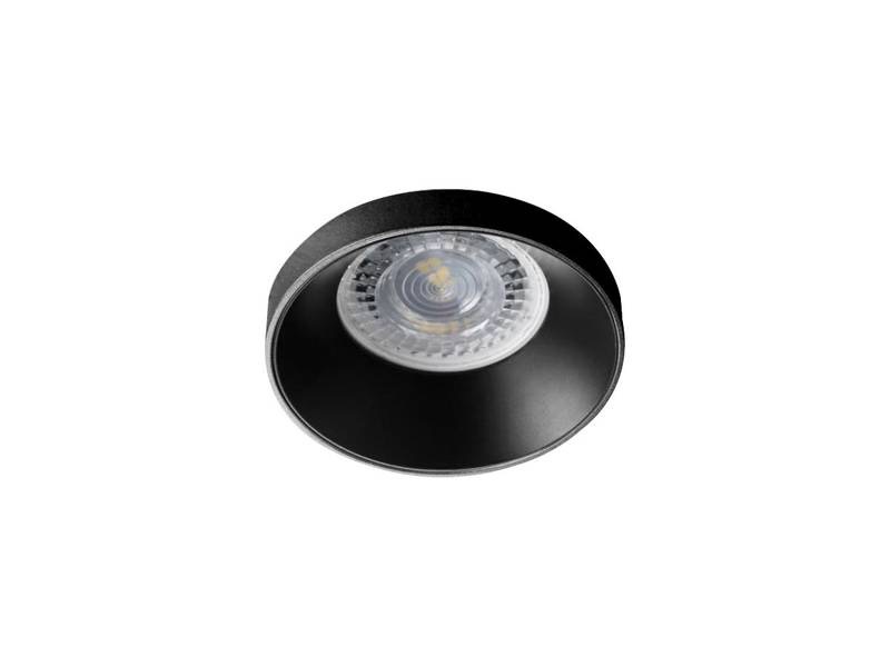 Spot Luminaire encastré noir design GU10 cylindre sable noir avec douille - vue 2